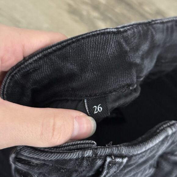 7 For All Mankind Portia Megaflare Jeans Sailor Black Women’s 26 Flare Boho 70's - Picture 7 of 11